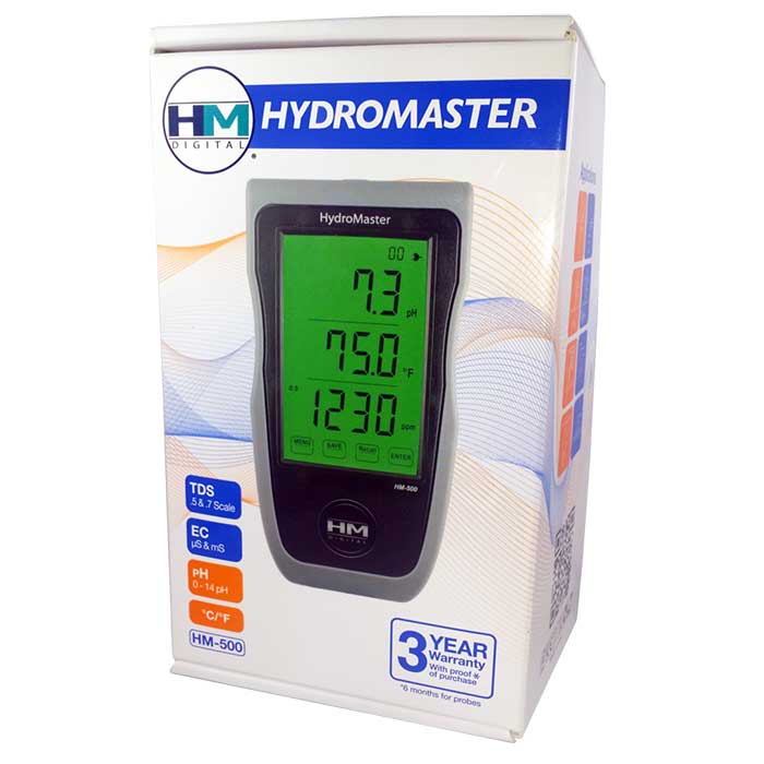 HM Digital Hydromaster HM-500 Continuous pH/TDS/EC/Temp
